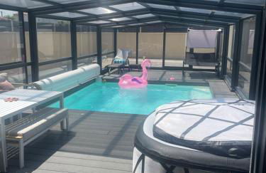 L'Aurore Love Room de prestige jacuzzi sauna piscine chauffée cuisine - Foto 9