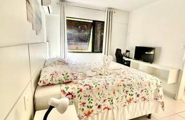 Flat Guarajuba 4 quartos térreo à Beira Mar - pé na areia - governança com arrumadeira e Wi Fi inclusos - Foto 13