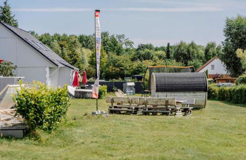 Ferienhäuser Insel Usedom Haus Mila 6 - Blick aufs Achterwasser! Whirlpool und Sauna - Foto 27
