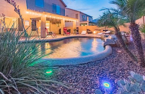 Desert Oasis Amazing Pool Waterfall Firepit Office - Foto 10
