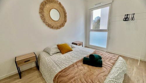 Balcon secret - T3 neuf calme, balcon, parking, proche autoroute - Photo 3, towels, storage, heating