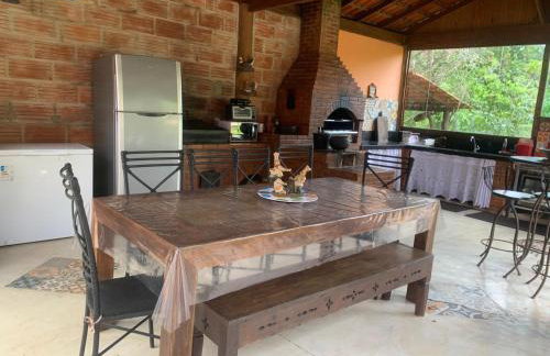 Sítio Recanto dos Lagos piscina sauna e churrasqueira - Foto 53