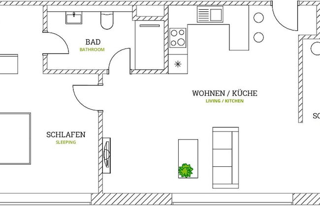 aparthotel glück auf Düppelstrasse - Foto 52