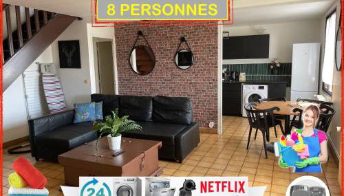 014 CHIC & COSY GRAND APPART DUPLEX 76m2 WIFI SMART TV NETFLIX ET VUE PANORAMIQUE - Foto 2, towels, stove, dishwasher, heating, toaster