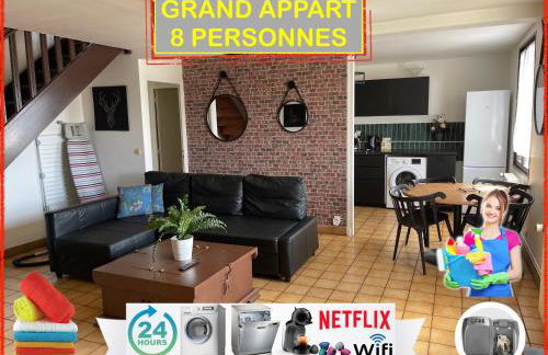 014 CHIC & COSY GRAND APPART DUPLEX 76m2 WIFI SMART TV NETFLIX ET VUE PANORAMIQUE - Foto 2