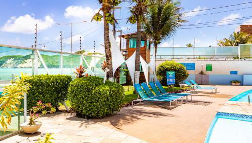 Flat Ponta Negra Beach Natal - Foto 5, Garden, sunbed, Garden view