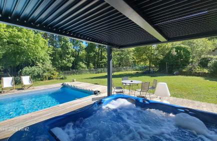 Domaine de Cachaou Logis du Pujeau sauna & spa piscine chauffée - Foto 66