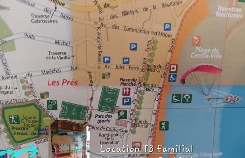 TOUT À PIED ! T3 FAMILIAL 150 m PLAGE LAVANDOU PISC PKG PRIV - Foto 6