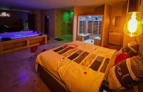 LE LOFT A BULLES (85m2 Jacuzzi Hammam Billiard Bar Douche Sauna) - Foto 25