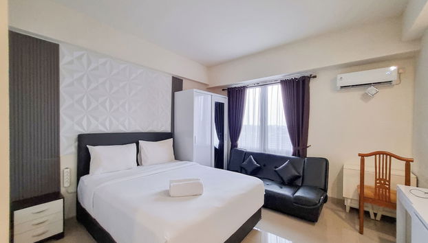 Comfortable Studio At Altuz Seturan Yogyakarta Apartment - Foto 5, Habitación