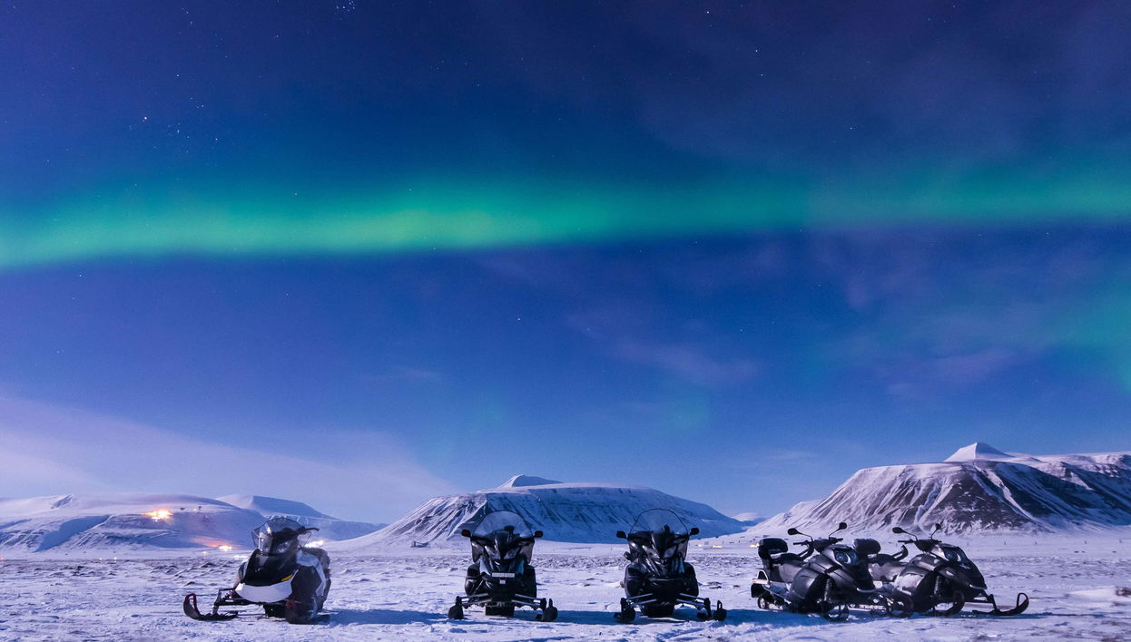 Paseo en trineo bajo la aurora boreal - Foto 1, Paseo en trineo bajo la aurora boreal