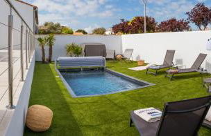 Villa Ernest, 100 m plage Saint Martin de Ré, quartier recherché de la Cible, calme absolu, piscine chauffée - Foto 9