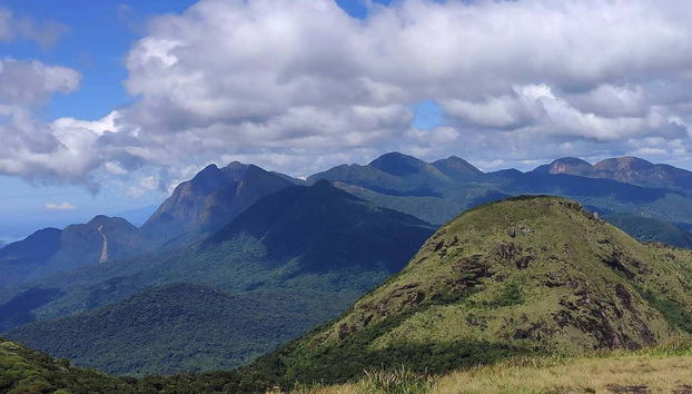 The surrounding mountains