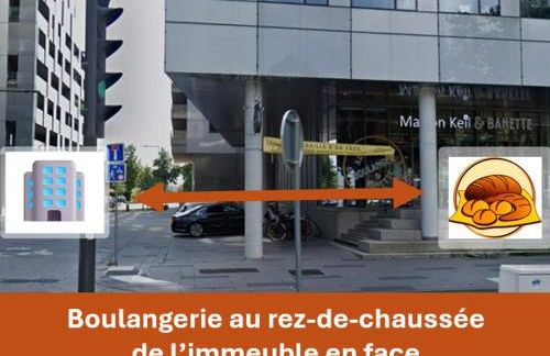 Vue Parlement Européen - Grande terrasse au calme - Tram à 2 min - Parking - Foto 32