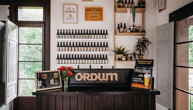 La entrada a la visita guiada por la fábrica de cerveza Ordum