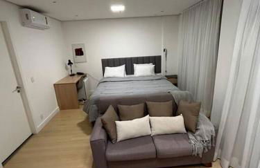 Studio Saint Charbel com vaga e varanda - rua do Hospital Sírio Libânes - Foto 19