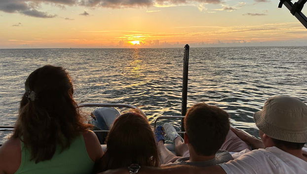 Splendido tramonto a Naples