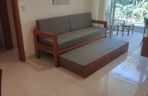 Apartamento novo a 350 m da praia das Toninhas em Ubatuba - 2 dormitórios sendo 1 suite, piscina, varanda gourmet com churrasqueira, ar condicionado, cozinha completa, garagem privativa - Foto 51