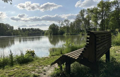 Schönes Ferienhaus 400m vom See, Sauna, Kamin, Klima, Garten - Foto 37