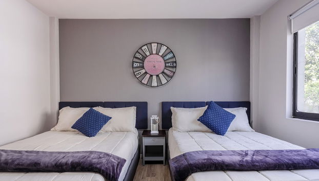 Charming 2BR Escape - Roma Norte Laundry Wifi - Foto 4, Habitación