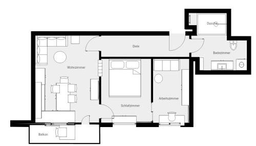 Apartment am Landtag - Foto 2