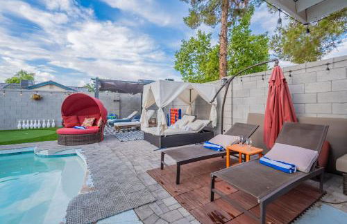 Family Fun 4-bedroom house House with Free Heated Pool & Hot Tub & Game Room & Mini Golf in Chandler - Foto 69