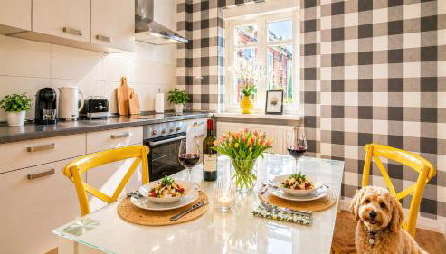 Gemütliches Apartment am Muskauer Park Sauna Hunde willkommen Ruhige Lage - Foto 5, stove, pet friendly