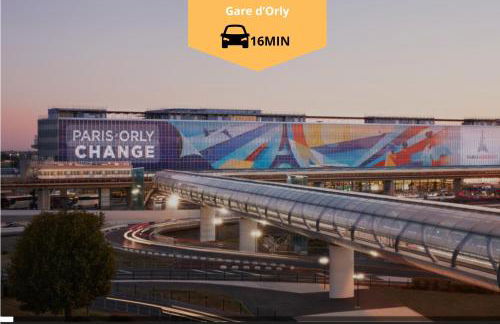 L'îlot Zen- Idéal pour famille-Groupe-Pro-Double Parking-highwifi-Aeroport Orly 8min-Paris30min - Foto 26