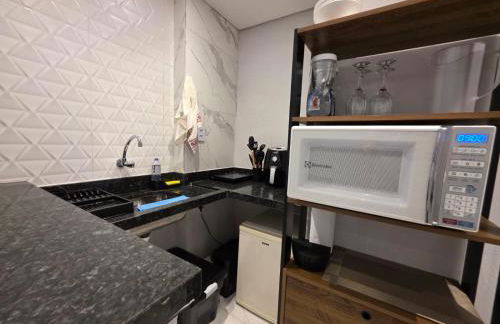 Studio com ar condicionado em frente a praia de Santos! - Foto 16