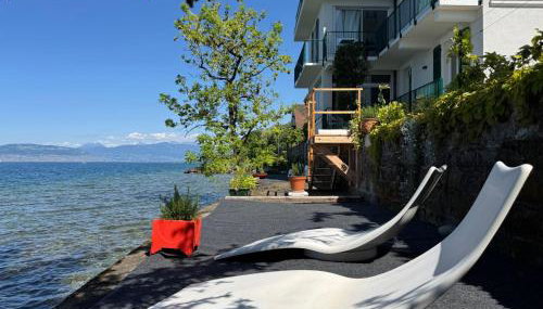 La Villa du Lac - Appartements de vacances - Les pieds dans l'eau - Foto 5, sunbed