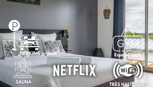 La Villa Perchée, Appartements Élégants, sauna Privé, sport, terrasses et Vue Panoramique, Parking protégé, proche PARIS - Foto 5