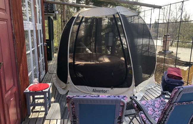 Liljekonvalj Cottage Overlooking the River Sauna - Foto 42