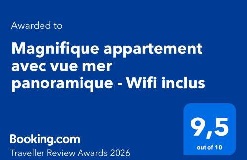 Magnifique appartement avec vue mer panoramique - Wifi inclus - Foto 19