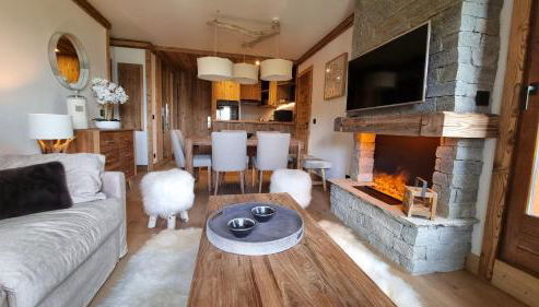 Arcs 1950 Appartement Luxe type chalet 5 à 7 personnes Vue imprenable sur le Montblanc skis aux pieds - Foto 2