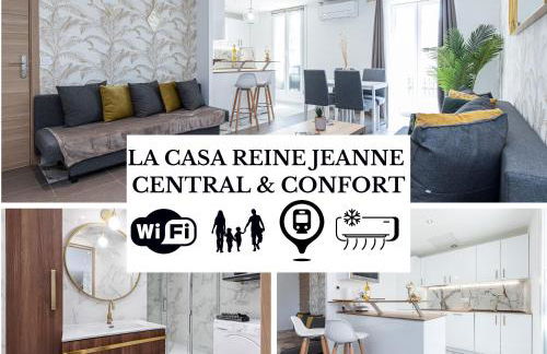 CASA REINE JEANNE- ideal groups & family -CENTRAL near train station - PARKING - New&CONFORT-AC - Foto 28