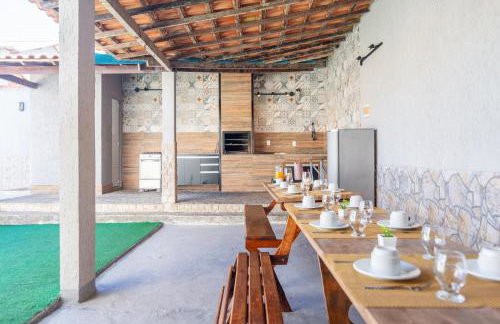 Refúgio Tropical Casa de Praia com Piscina e 4 Suítes e garagem 3 carros, 800 mtrs da praia internet 700 mbps, condomínio privado com pista de skate , quadra de futevôlei , campos e quadras de futebol! - Foto 38