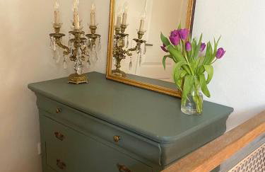 HexenburgbeiDresden mit Faßsauna 4 Raum Architektengaleriewohnung mit Whirlwanne, Kamin, Balkon-Nähe Sächsische Schweiz Dresden - Foto 23