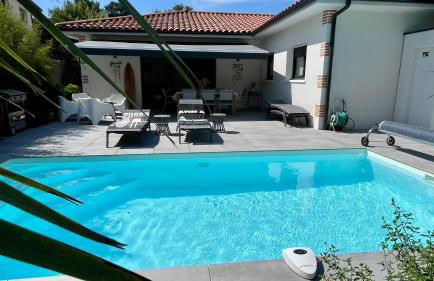 VILLA ALAÏA neuve avec piscine, pétanque proche plage et golf - Foto 24