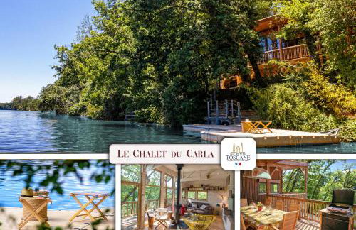 Détente au Bord de l'Eau - Le Chalet du Carla avec Spa et Ponton Privé - Foto 1