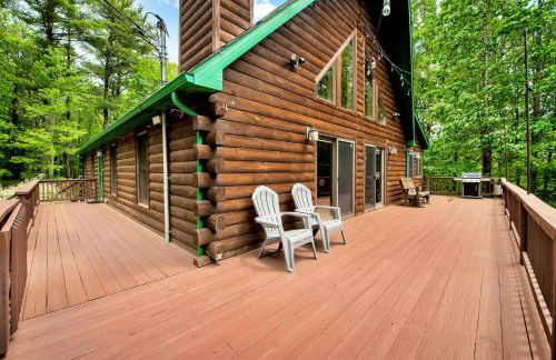 Massive Log Chalet with Hot Tub - Foto 70
