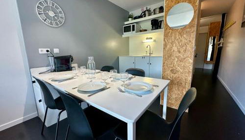 Le refuge cosy du Varet - Ménage inclus - Lits faits à l'arrivée - Arc 2000 - Ski IN OUT - La conciergerie du Varet - Foto 5, stove