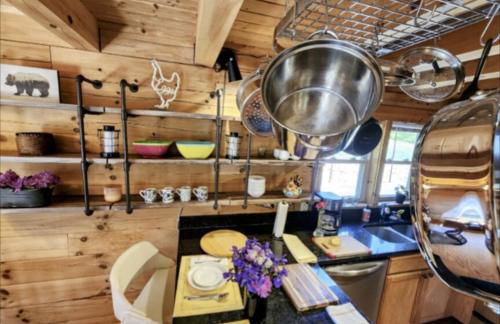 Solar powered log cabin with mountain views, 3acres - Foto 14