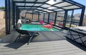 L'Aurore Love Room de prestige jacuzzi sauna piscine chauffée cuisine - Foto 15