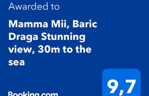 Mamma Mii, Baric Draga Stunning view, 30m to the sea - Photo 25