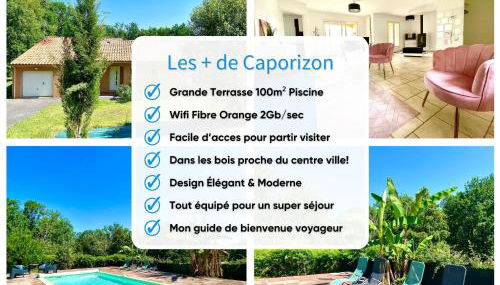 Caporizon - Villa Puy d'Aiguillon- Piscine - 6 personnes - Foto 3