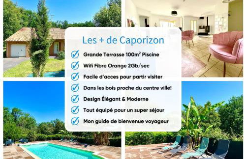 Caporizon - Villa Puy d'Aiguillon- Piscine - 6 personnes - Foto 3