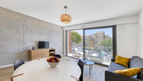 SOUTH-OF-FRANCE T2 neuf haut de gamme, climatisé, parking gratuit, 2eme ligne balcon - Foto 2