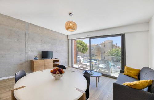 SOUTH-OF-FRANCE T2 neuf haut de gamme, climatisé, parking gratuit, 2eme ligne balcon - Foto 2