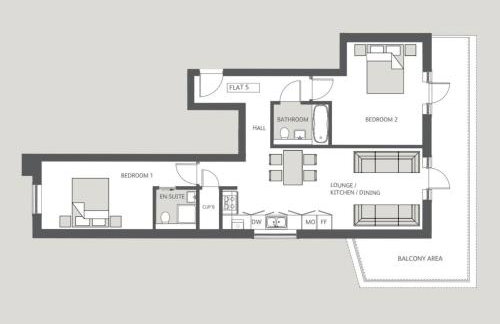 2 Bedroom Lux Apartment in Hendon- New Build - Photo 14