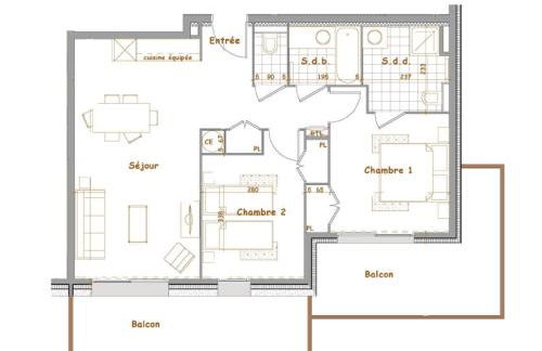 Appartement cosy aux Saisies 2 chambres avec parking - FR-1-293-354 - Foto 19